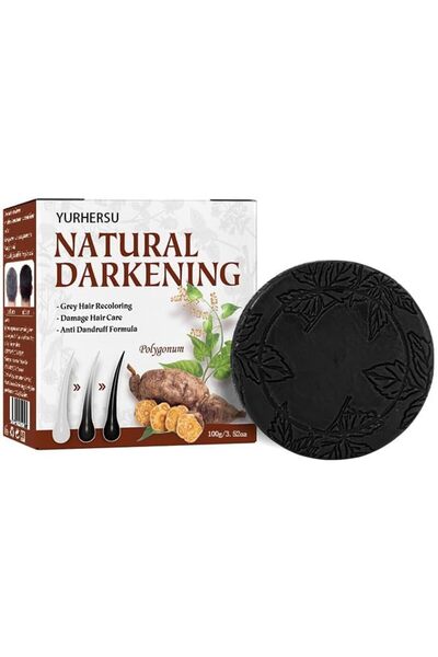 genernic شامبو لتغميق الشعر بتركيبة الصابون الأسود الطبيعي، يعيد للشعر الرماد...