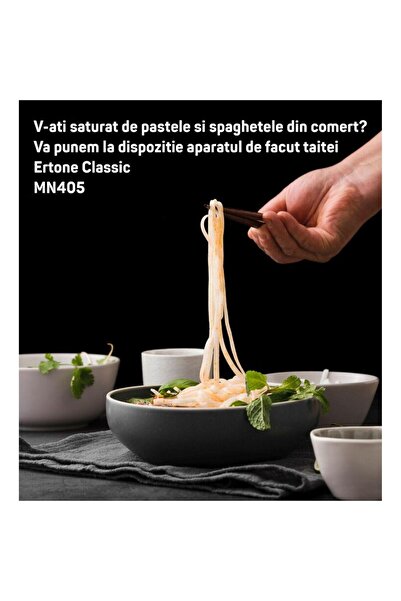 ertone Masina Manuala Pentru Taitei Paste, ERT-MN 405, Inox