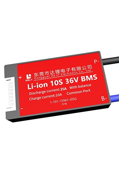 Powermaster Daly Bms 10S 36V Deşarj 25A -Şarj 10A Balanslı Pil Koruma Modülü