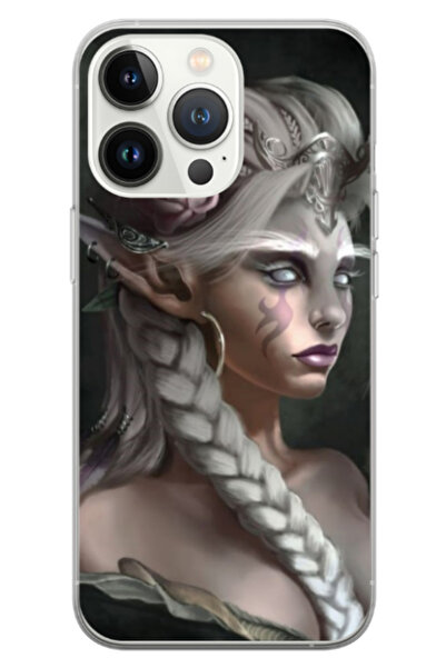 Atlas Husa personalizata 360 de grade pentru Apple iPhone 13 Pro, Alien Queen...