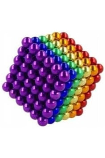 AyrStore NO NAME Renkli Manyetik Mıknatıs Toplar 5mm 216 Adet Neocube Neo Cube Küp