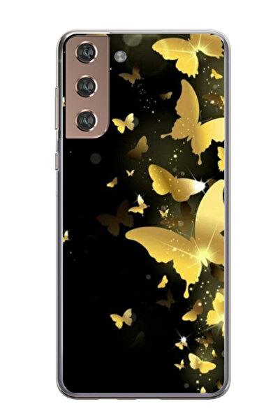 Atlas Husa personalizata 360 de grade pentru Samsung Galaxy S21 Plus, Butterf...