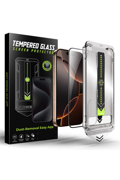 Techsuit Husă Folie iPhone 12 Pro Max TitanGlass FullCover, Neagră