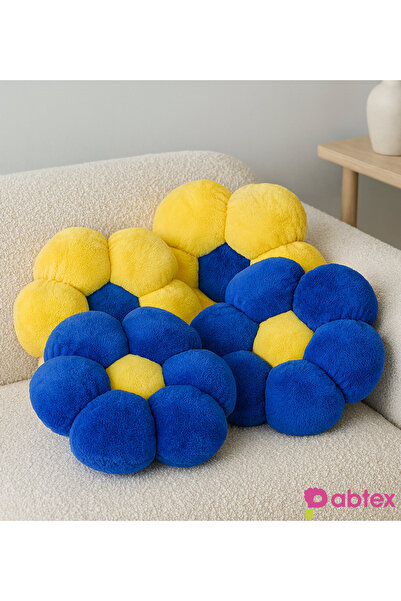 Pabtex Set of 4 Fan Colorful Daisy Pillows – Decorative and Comfortable Design