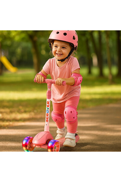 Duman Pilli Işıklı Müzikli Çocuk Scooter | Led Işık ve Müzikli Scooter