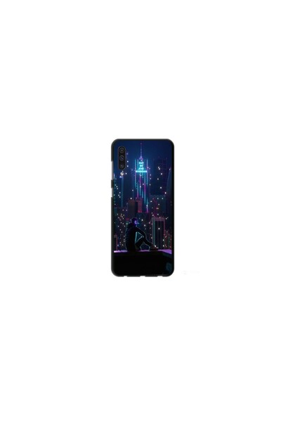 Atlas Εξατομικευμένη θήκη 360 μοιρών για Samsung Galaxy A50, Neon City, πολύχ...