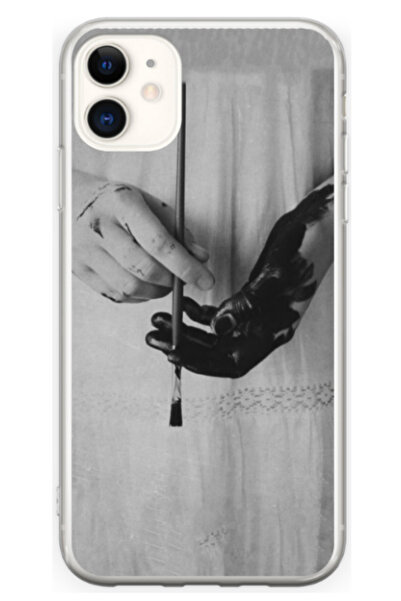 Atlas Husa personalizata 360 de grade pentru Apple iPhone 12, Black Paint, S1...