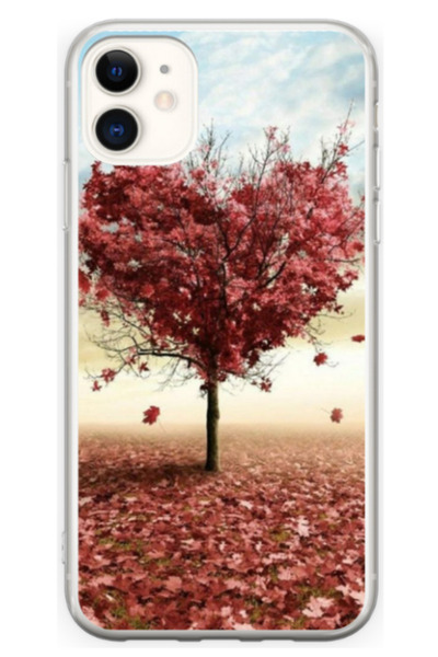 Atlas Персонализиран 360-градусов калъф за Apple iPhone 12 Mini, Сърцевидно д...