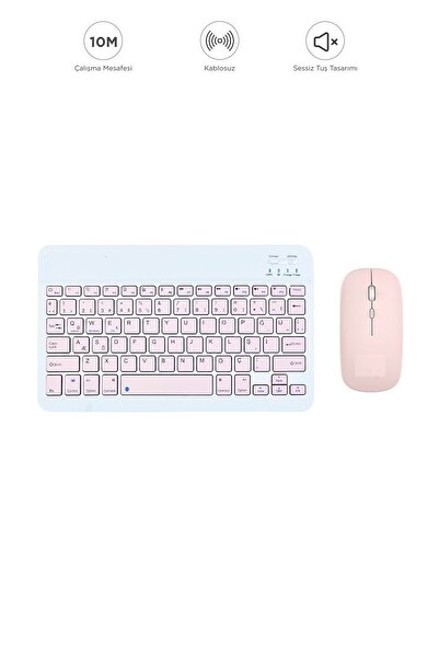 Genel Markalar TMK-04 Bluetooht Kablosuz Klavye Mouse Seti