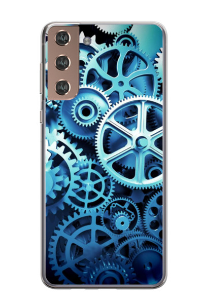 Atlas Husa personalizata 360 de grade pentru Samsung Galaxy S21, Clockwork, S...