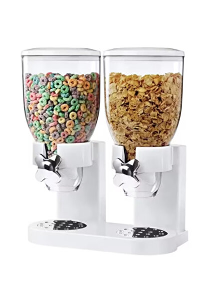 Expres Dozator cu doua recipiente pentru cereale 2 L Alb Expres®