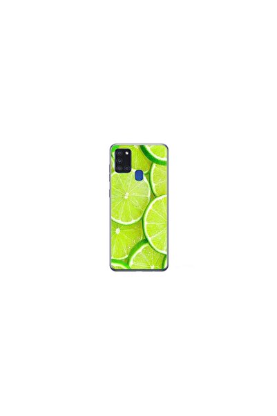 Atlas Husa personalizata 360 de grad Samsung Galaxy A21s, Lime, multicolor, S...