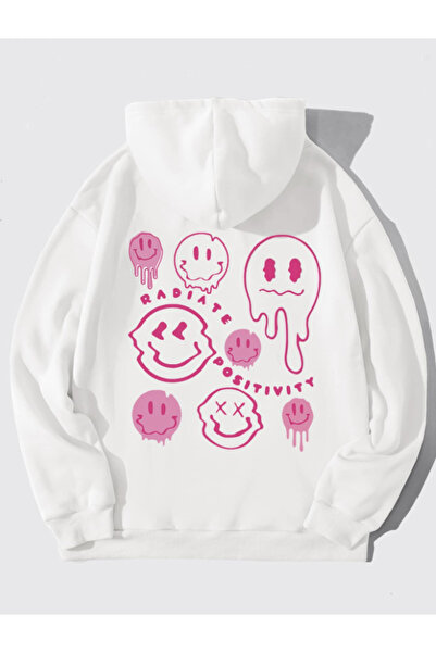 Revasser Unisex Men/Women Radiate Colorful Custom Printed Cotton Oversize Hoo...