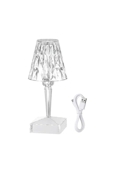 Raffine Acrylic Diamond Table Lamp Warm White