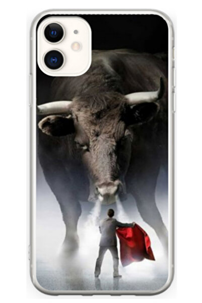 Atlas Персонализиран 360-градусов калъф за Apple iPhone 12 Mini, цвят бик, S1...