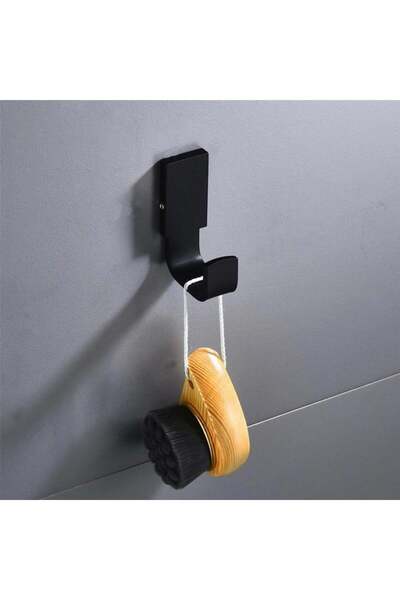 OEM Matte black metal towel hook