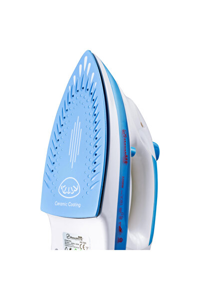 Hausberg Fier de calcat HB-7805BL, 2300W, 165ml, ceramica, jet 12g/min, verticala 25g/min, antipicurare, Alb