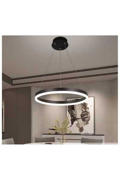 edc Minimalist Ring LED Chandelier with 2.4G WiFi Remote Control Brown light/cold/warm/neutral adjustable