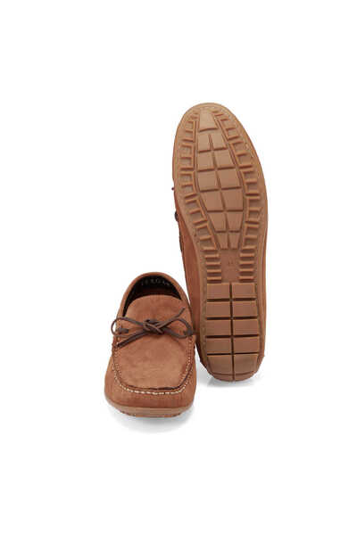 Tergan Taba Hakiki Süet Deri Erkek Loafer - E25I1AY57297-K59