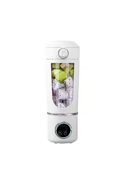 Nubiqo Portable Blender with 12 Blades, 700ml, 1500mAh Battery, USB-C Charging, Fruit and Vegetable Mixer, White