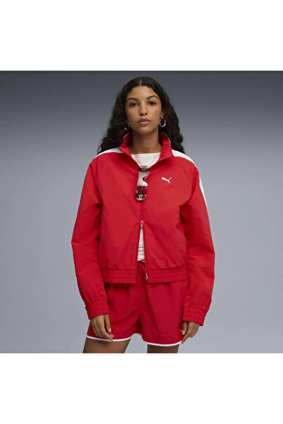 Puma T7 Relaxed Track Jacket Kırmızı Kadın Ceket