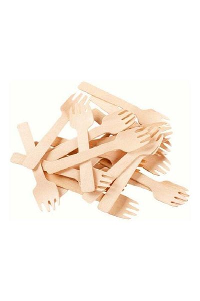 Family Ship 48-Piece Wooden Fork Set Beige
