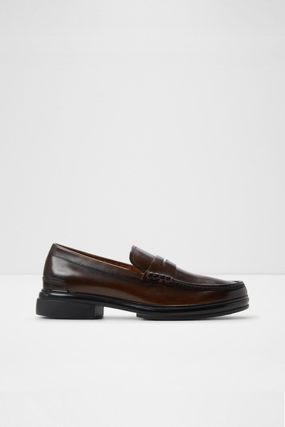 Aldo Tucker - Men's Brown Genuine Leather Slip-On Loafer