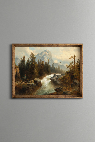 epiqart Bird Hunting - Vintage Patterned Frame