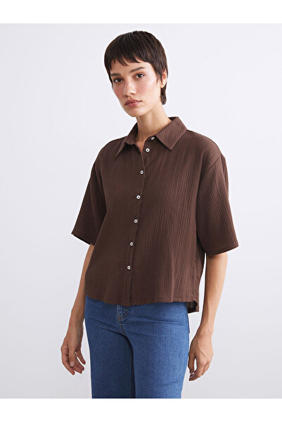 LC Waikiki Sparkling Choices Textured Women's Shirt from Shining Store