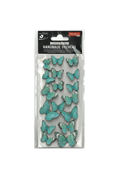 Tanex HANDMADE TNX-28041 DEKORATİF ETİKETLER - TAŞLI KELEBEK-1 SERİSİ STICKER...