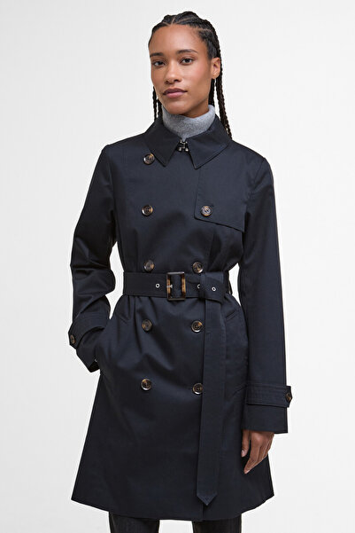 Barbour Short Greta Showerproof Ceket NY75 Dark Navy/Hessian Tartan