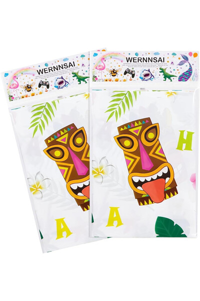 WERNNSAI Set of 2 tablecloths, plastic, multicolor, 274 x 137 cm