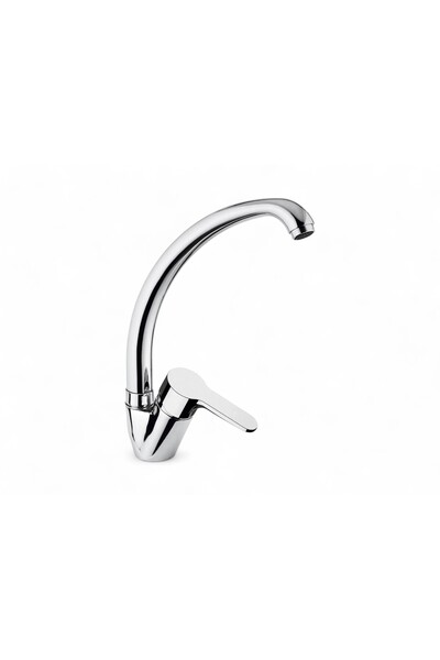 remer Rubinetterie Winner W42 kitchen sink faucet, sink mounting, high and swivel spout