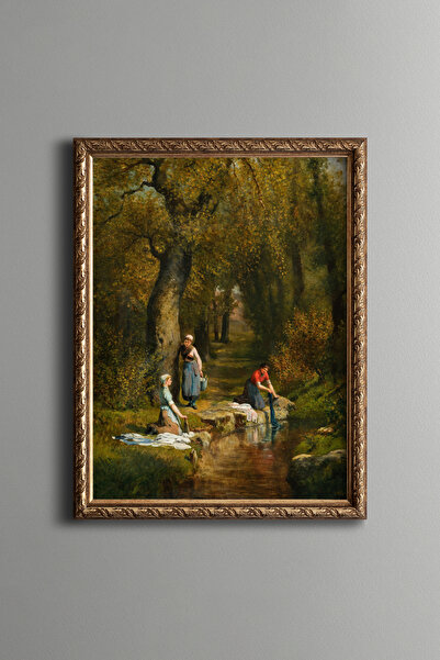 epiqart الغسيل النسائي - إطار منقوش عتيق