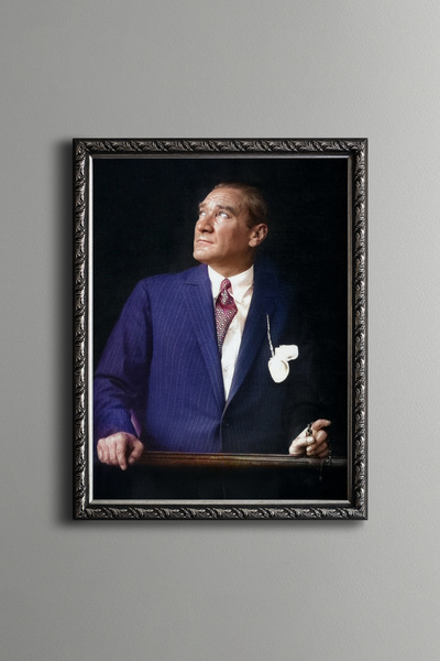 epiqart Mustafa Kemal Atatürk - Cadru cu model vintage