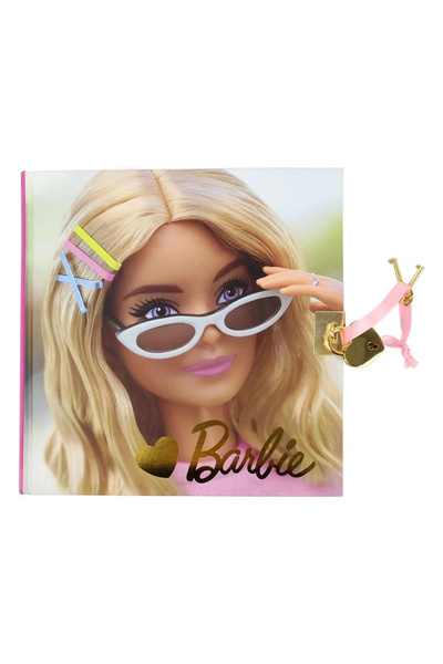 Barbie CEM B-7790 KİLİTLİ HATIRA DEFTERİ 18X18cm ÇİZGİLİ