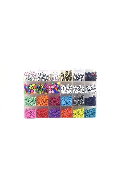 OEM Set creatie bijuterii pentru copii cu margele colorate, 24 tipuri margele...