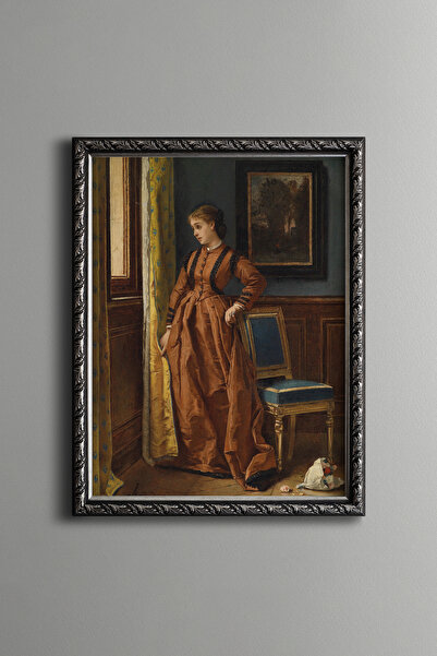 epiqart Parisian Woman - إطار منقوش عتيق