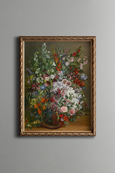 epiqart Buchet de flori într-o vază - Cadru cu model vintage