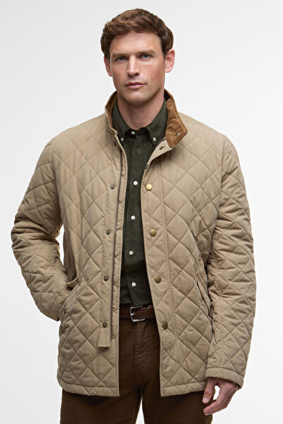 Barbour Shoveler Kapitone Ceket Military Brown