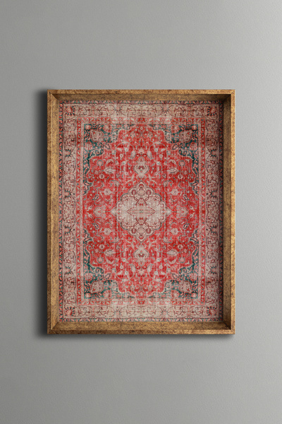 epiqart Halı Deseni - Vintage Desenli Çerçeve