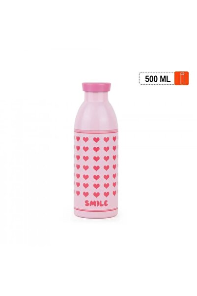 SMILE Stainless steel water bottle with a distinctive and elegant design, 500 ml capacity