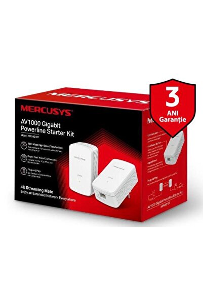 Mercusys Kit Adaptoare PowerLine MP500 KIT, Gigabit, 1000 Mbps (White)