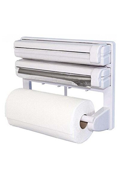 Generic حامل مناديل مطبخ 4 في 1 أبيض