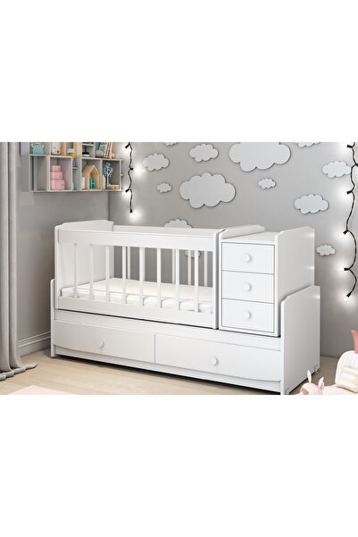 Afili Ms 290 Masal Büyüyebilen 5 Çekmece Sallanır Beşik