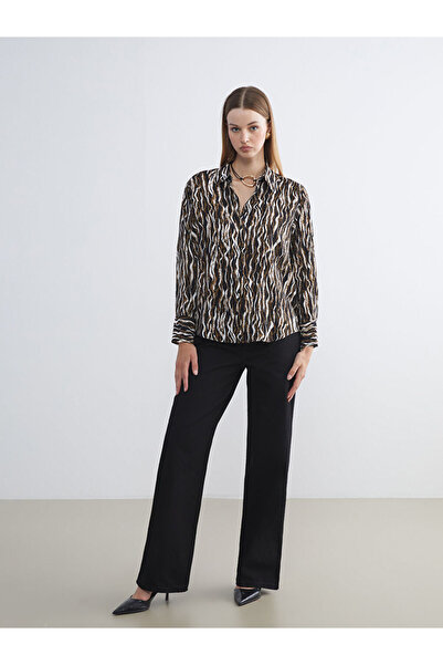 LC Waikiki Γυναικείο Jean Παντελόνι Wideleg