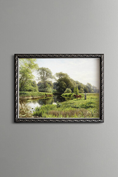 epiqart River Side - Vintage Patterned Frame