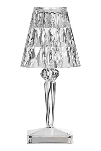 Generic Acrylic Diamond Table Lamp Clear