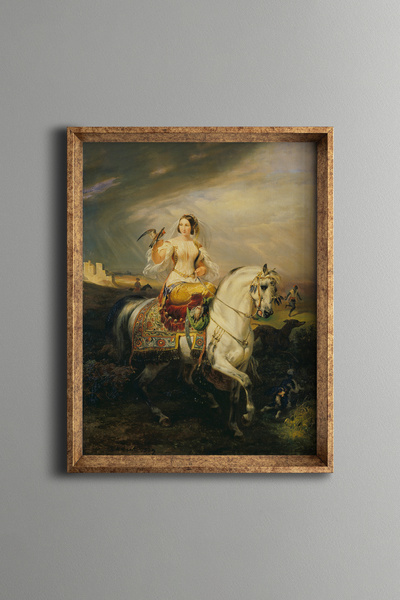 epiqart An Algerian Woman - Vintage Patterned Frame