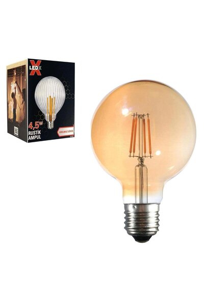 Powermaster Ledx G-95 Kırılmaz Gövde 4,5 Watt Düz Rustik Ampul